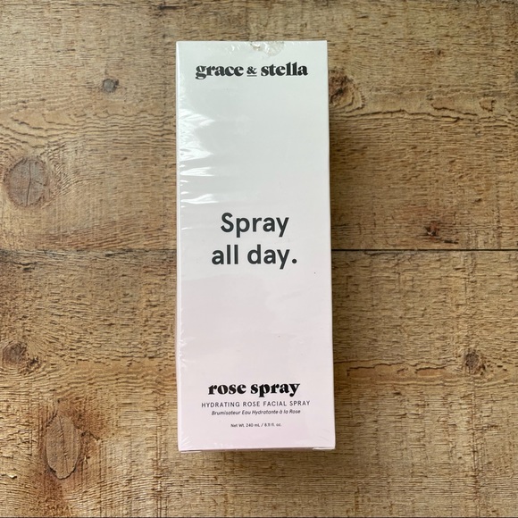 Grace & Stella Spray All Day Rose Hydrating Face Mist Spray NEW SEALED BOX - Picture 1 of 4